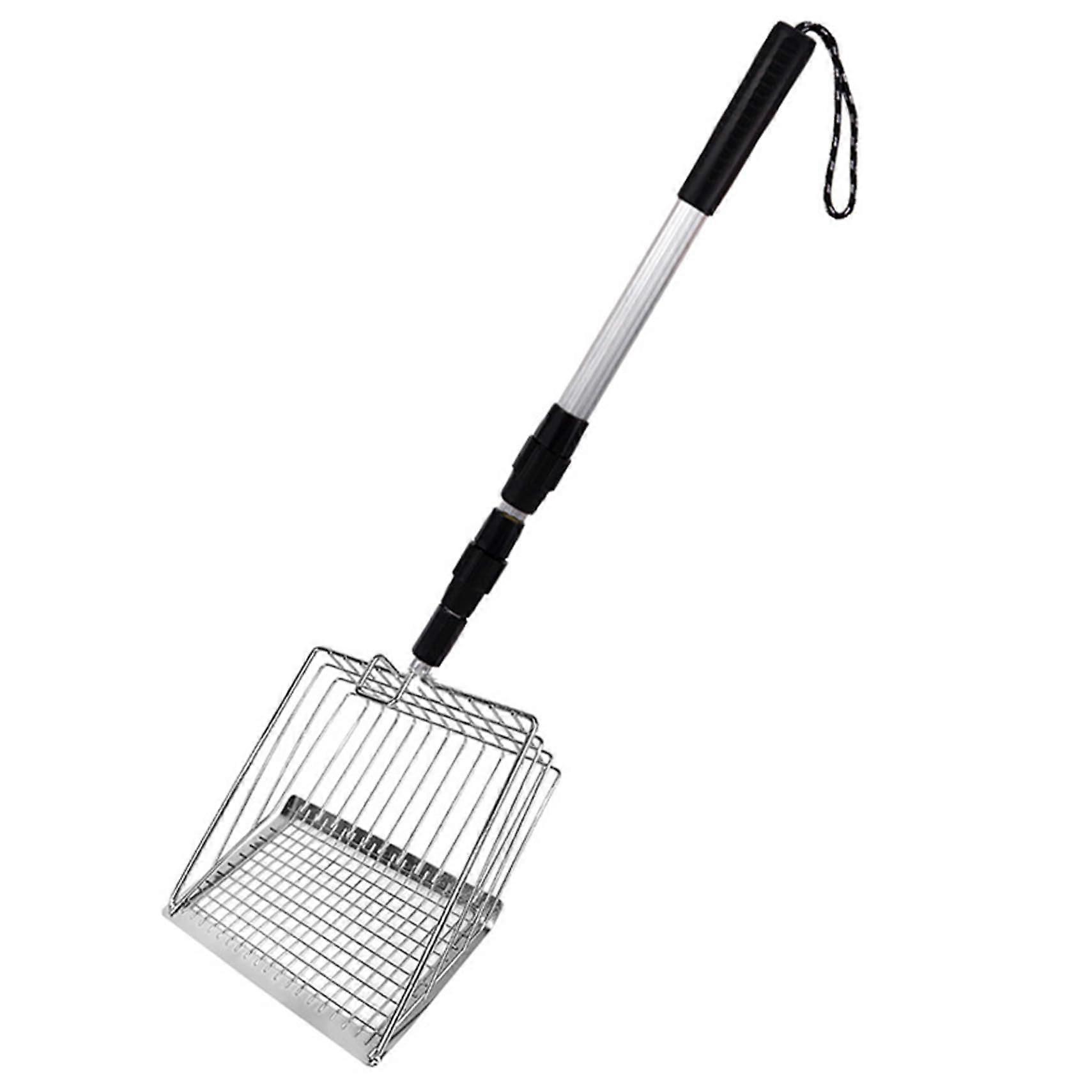 Chicken Poop Scooper, Detachable Metal Litter Scoop with Adjustable Handle Ref: 3803