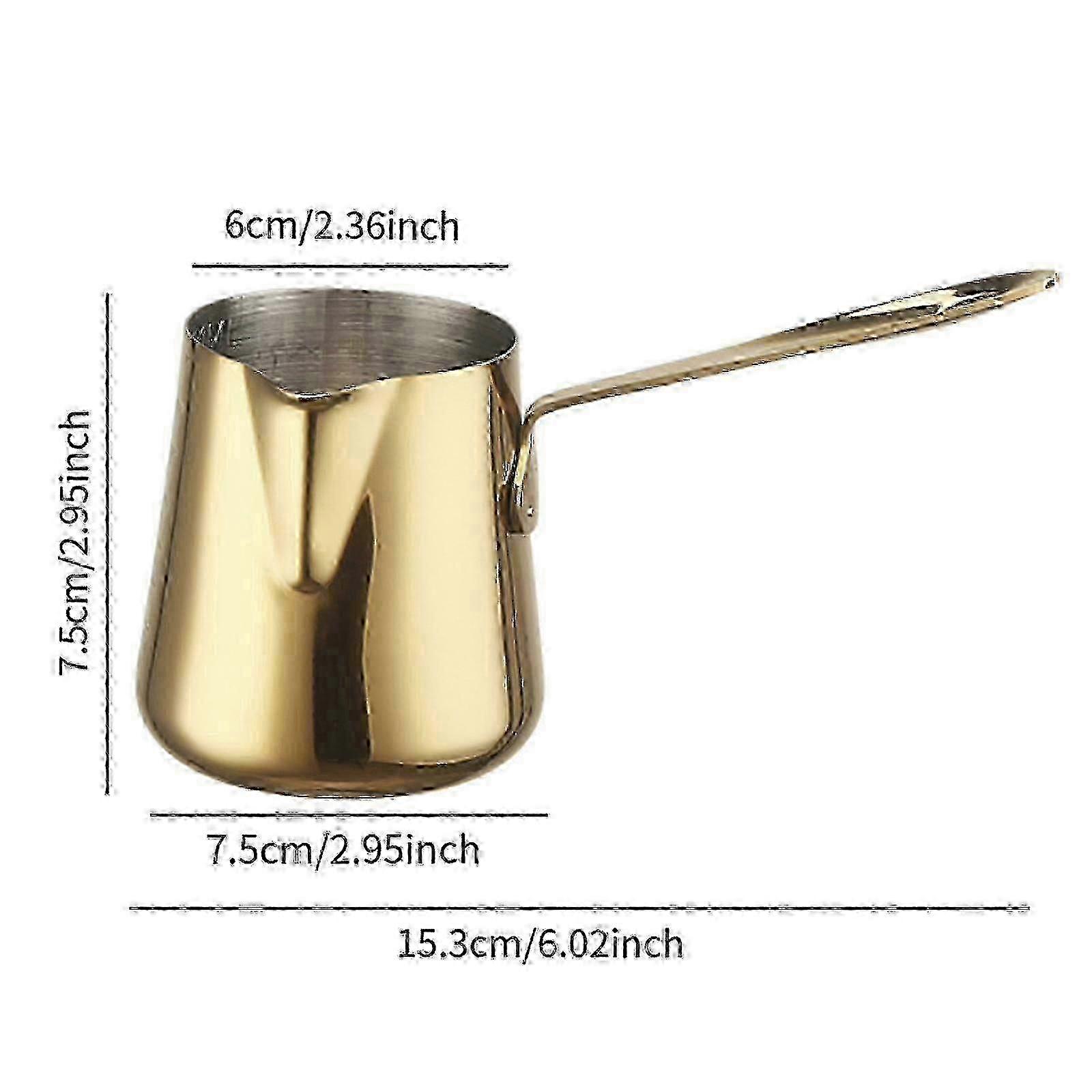 Stainless Steel Milk Frothing Pitcher 1000ml for Coffee & Espresso with Long Handle and Spout