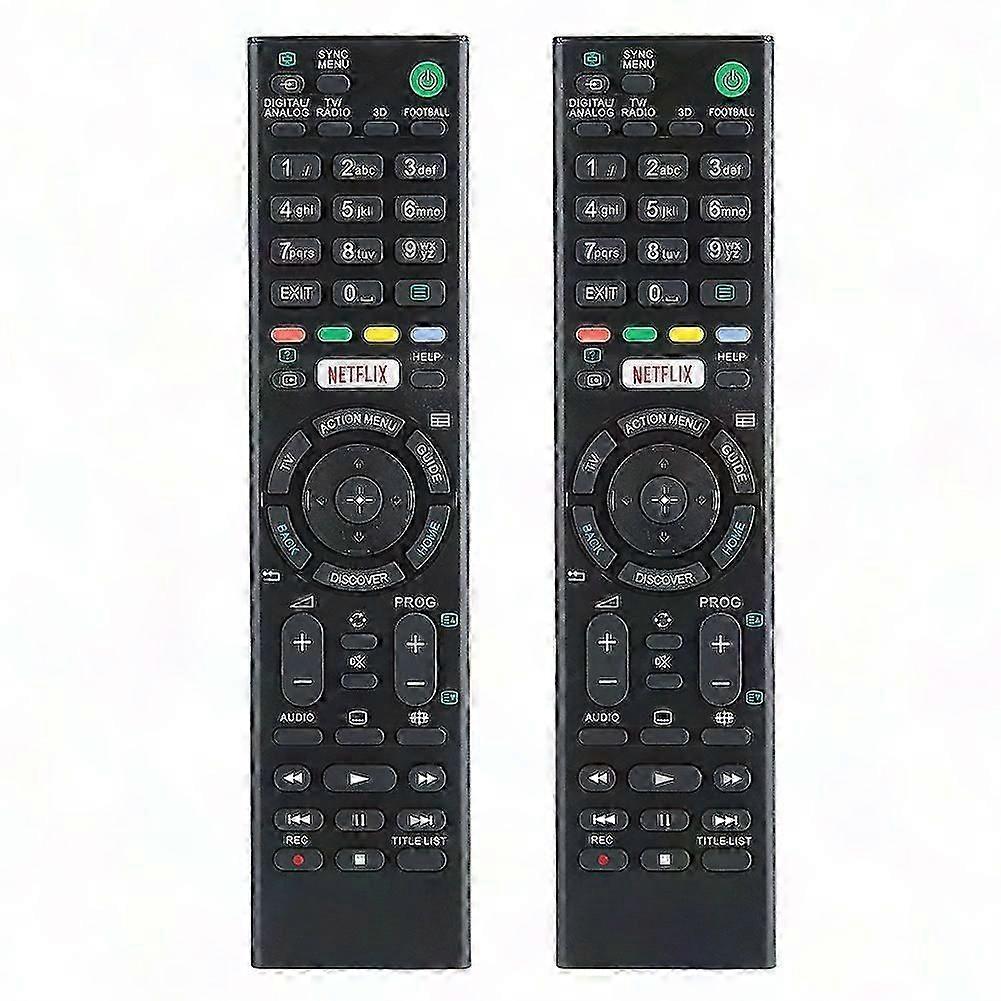 2-Pack Replacement Remote for  KDL-43W808C, RMTTX100, KD-43X8305C TV