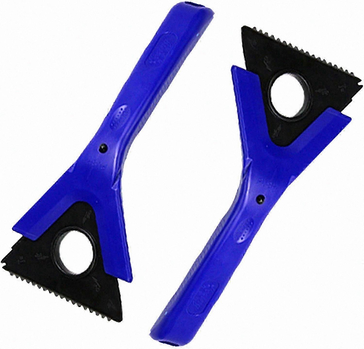 2-Pack Multi-Function Windshield Ice Scraper with Snow Brush and Frost Remover for Cars, Trucks, and SUVs