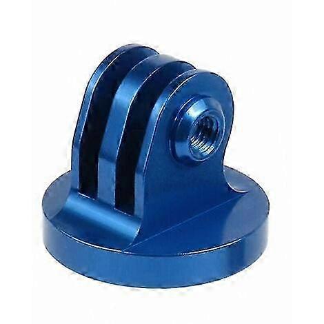 Compatible Metal Camera Tripod Adapter, Suitable for GoPro Hero9/8/7/6/5 or Other Action Camera Mounts, 1/4 Camera Screw Hole(Blue)--1