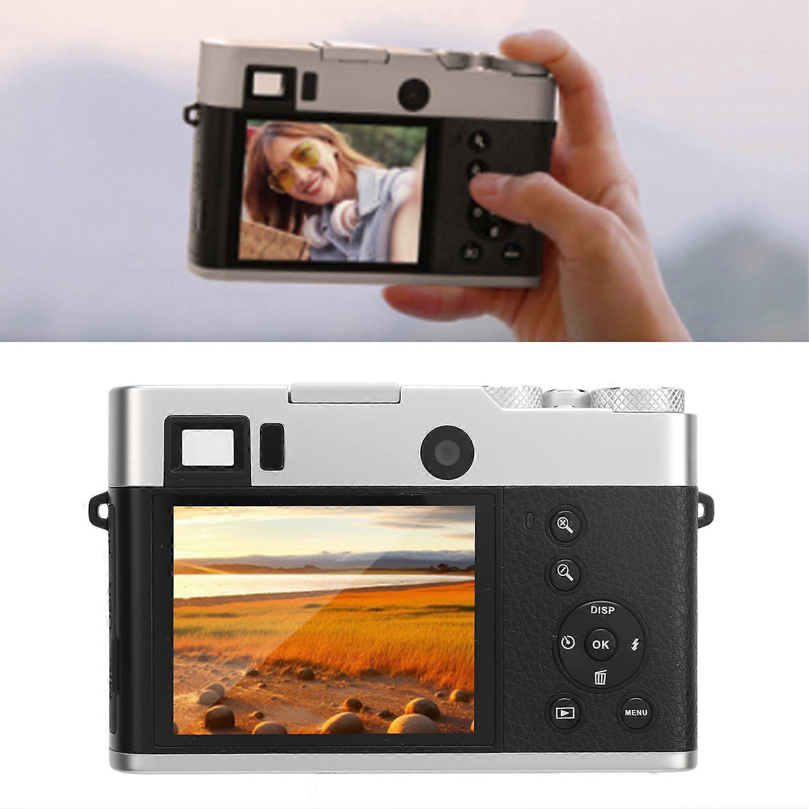 5K 48MP Digital Camera 16X Zoom WiFi 2.8" Display Vlogging