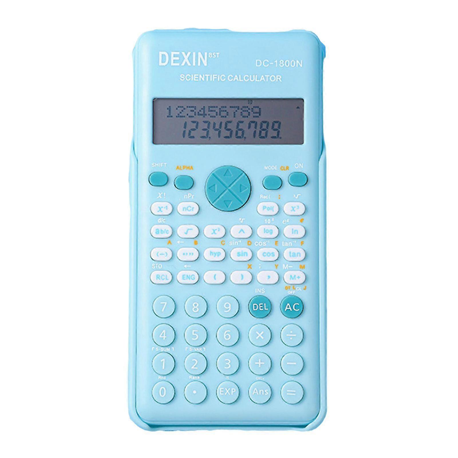 Scientific Calculators Pink Math Calculator with 240 Multi-Functional Calculator 2 Lines LCD Display Ideal for Teachers High College Students Middle S