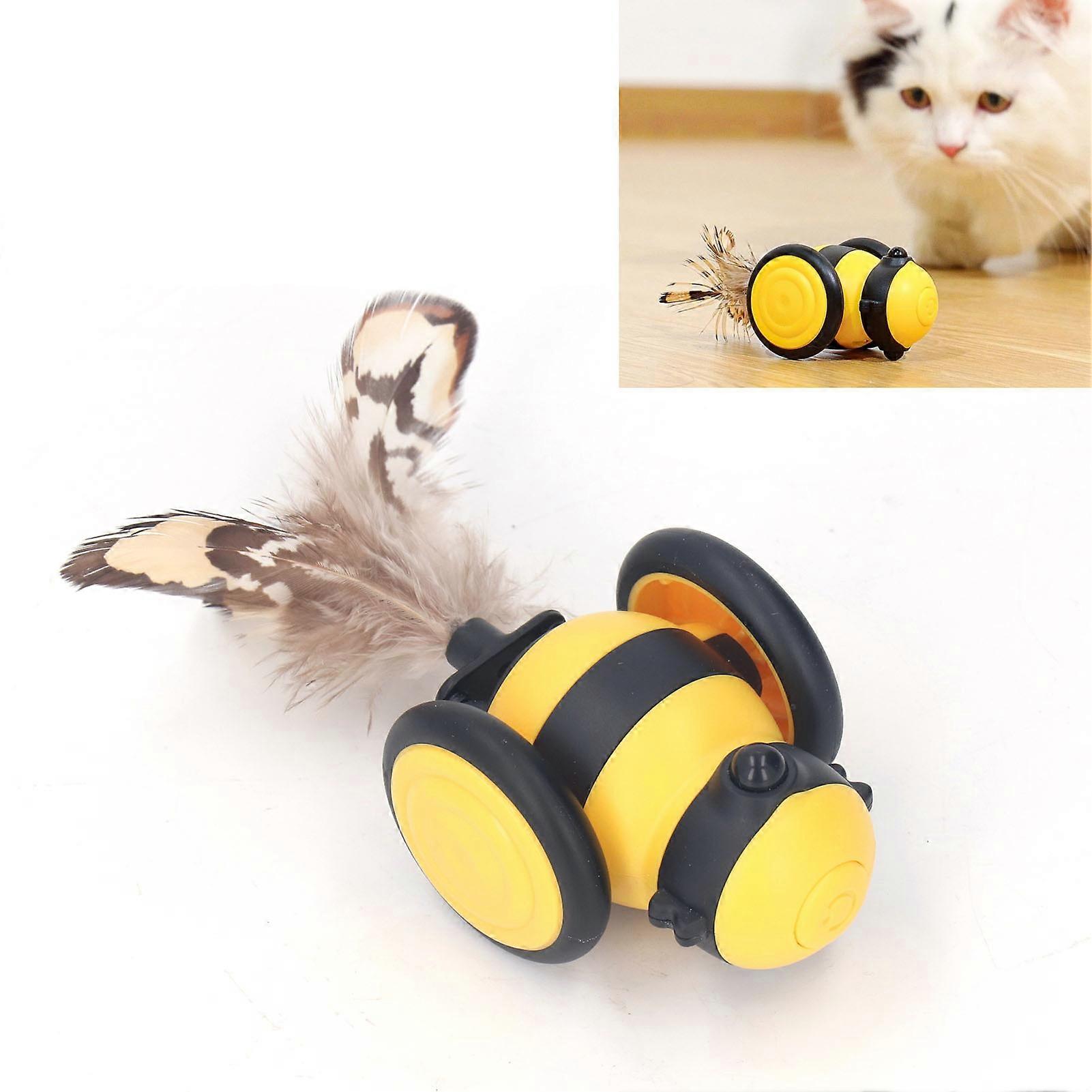 Rechargeable Electric Cat Teaser Toy 135mAh Interactive Bee