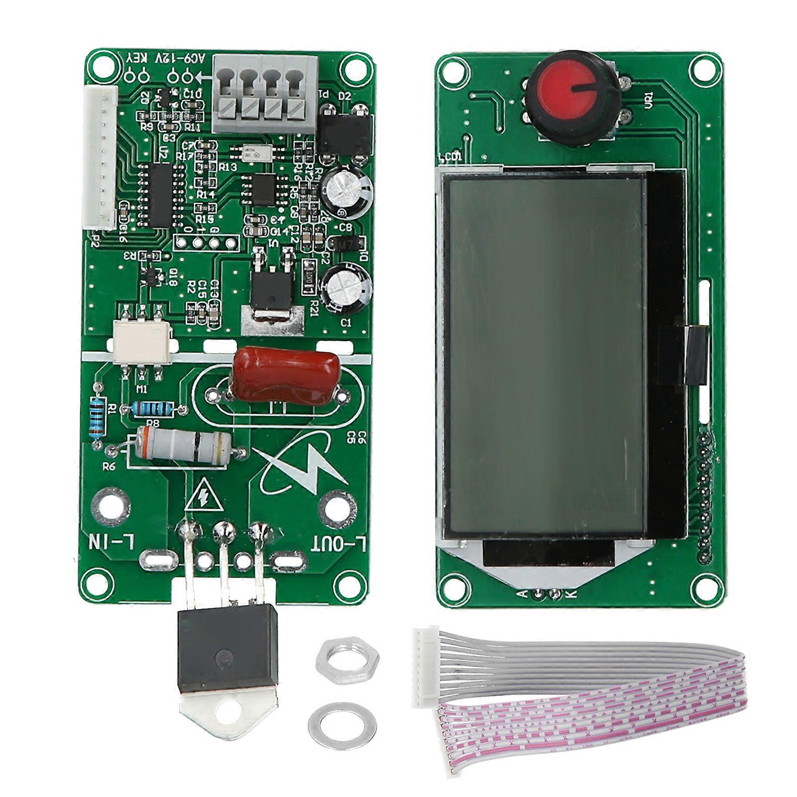 40A Spot Welding Machine Controller: Dual-Pulse Trigger, 12864 LCD, Voltage Compensation