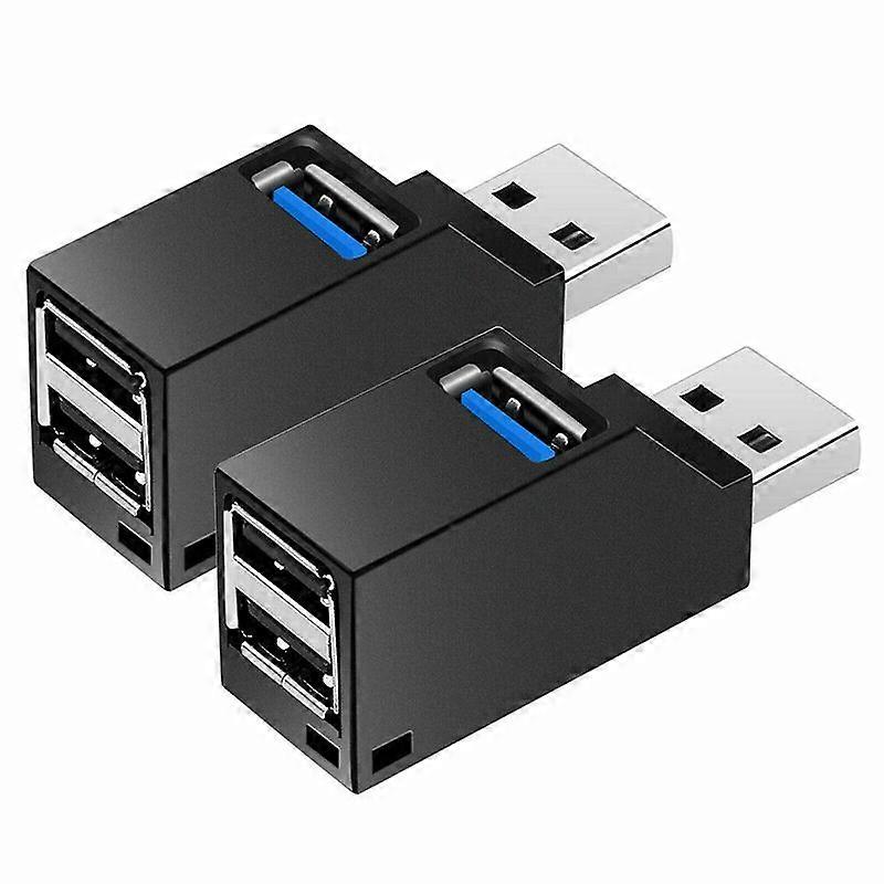 2 buc 3-port USB Hub Mini USB3.0 High-Speed Hub Distribuitor Box pentru PC Notebook Computer U Disk Mob