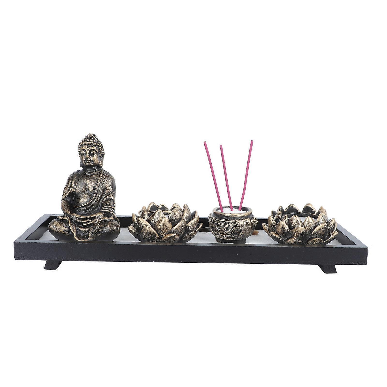 Buddhist Creative Candlestick for Holding Incense 1Pcs Coffee Metal