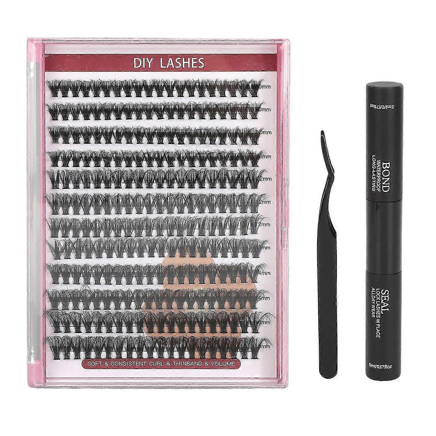 2025 Latest Model Eyelash Extension Kit Individual Curl False Lash DIY Extensi...