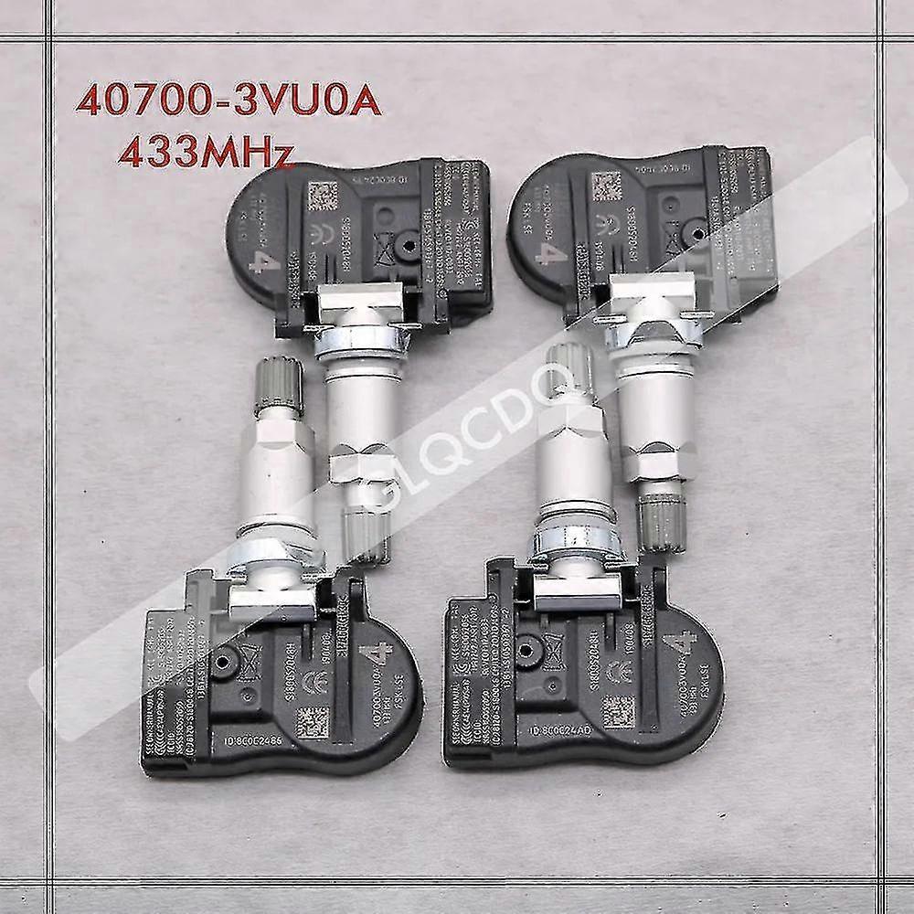 Däcktryckssensor för Nissan Qashqai II J11 2014-2016 433MHz TPMS