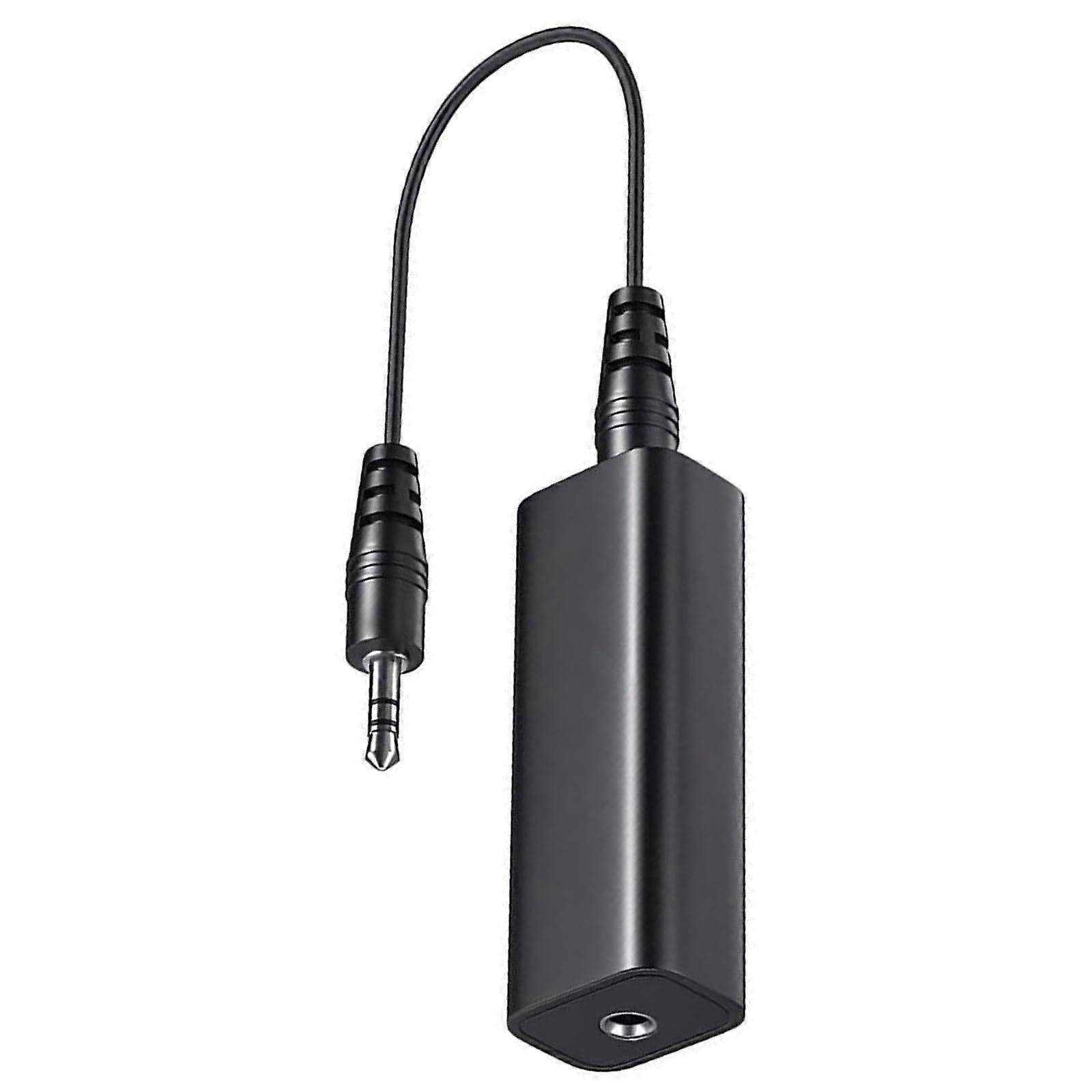 3.5mm Sound Suppression Filter Ground Looping Isolator For Car And Home Stereo Systems Black