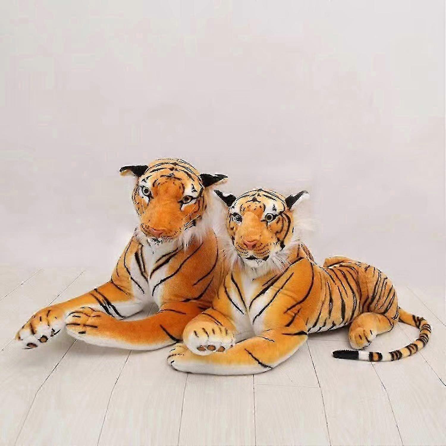 Plush Tiger Soft Comfortable Stuffed Animal Yellow Big Tiger Throw Pillow Toy Home Decor