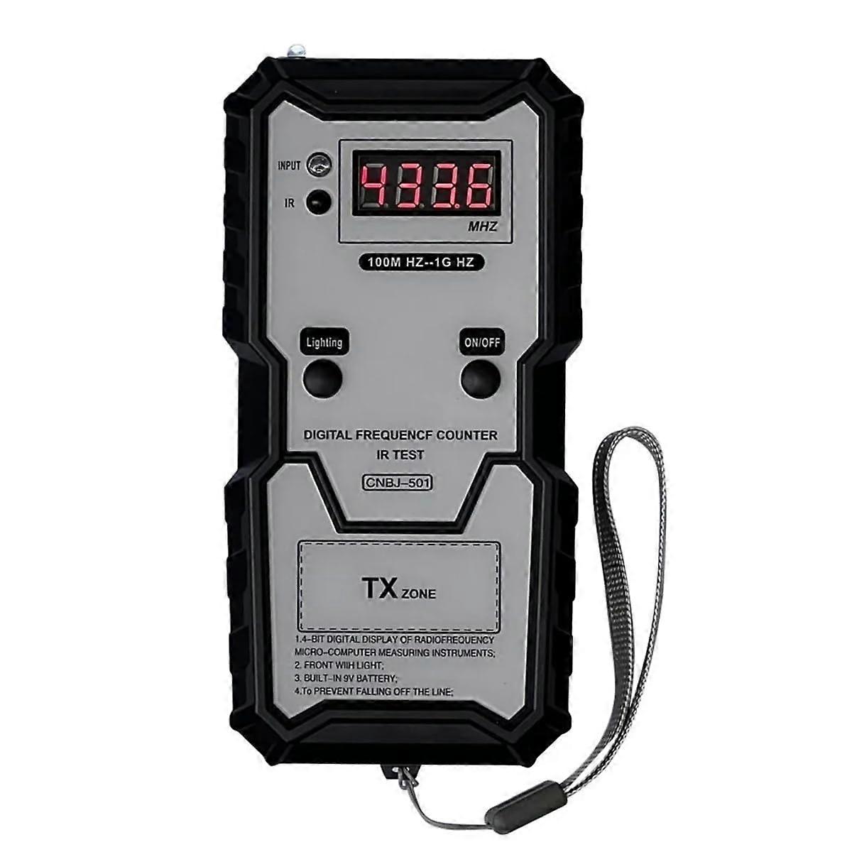 Car Keys Infrared Frequency Tester 100M-1GHz Digital Counter with Illumination for Automotive Key Fob Testing