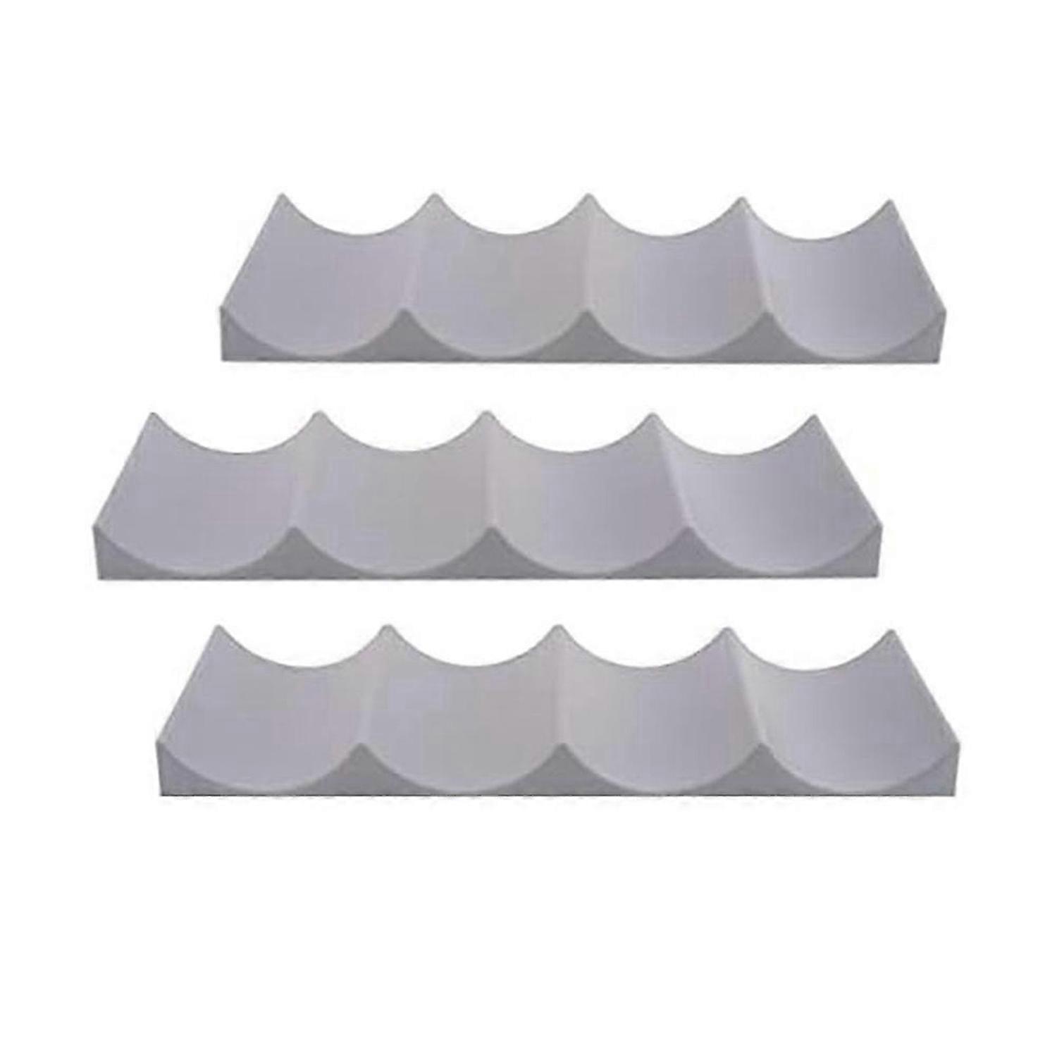 3Pcs Red Wine Display Stacking Bottle Rack for Kitchen Bar Hotel,Gray