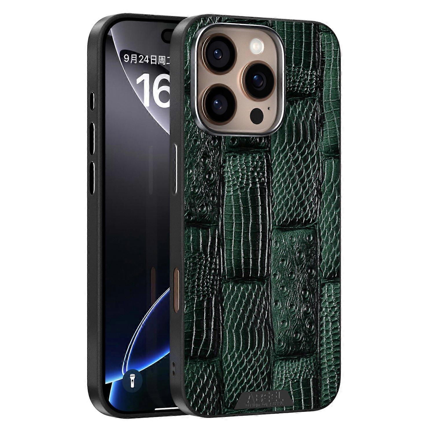 ABEEL For iPhone 16 Pro Max Case Compatible with MagSafe Beast Texture Micro-Embossing Back Cover