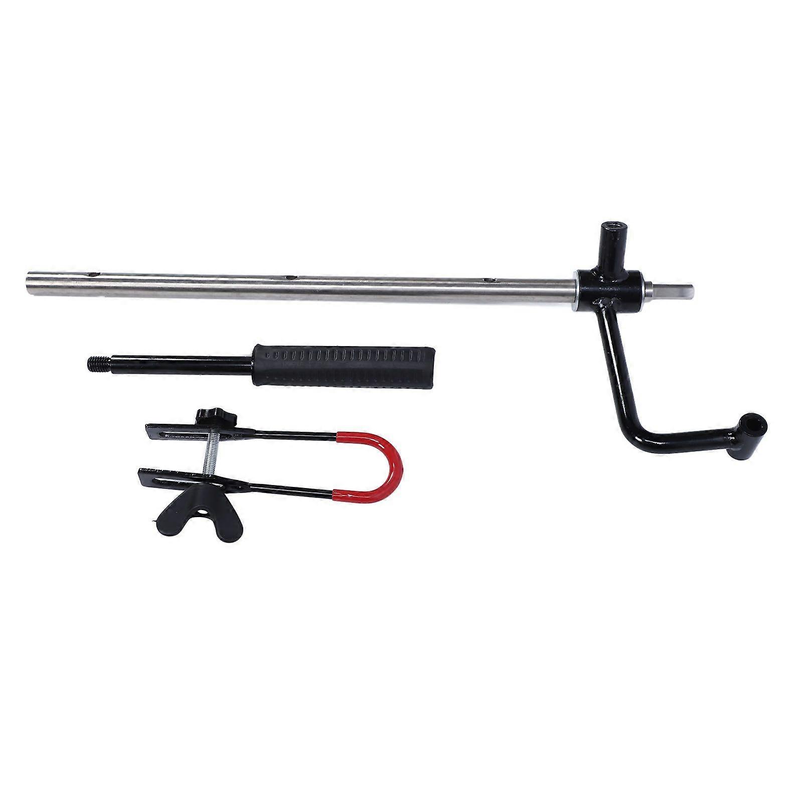 20 Inch Extension Rod Alloy Steel Ice Fishing Bit Extension Bar with Handle and Electric Drill Connector