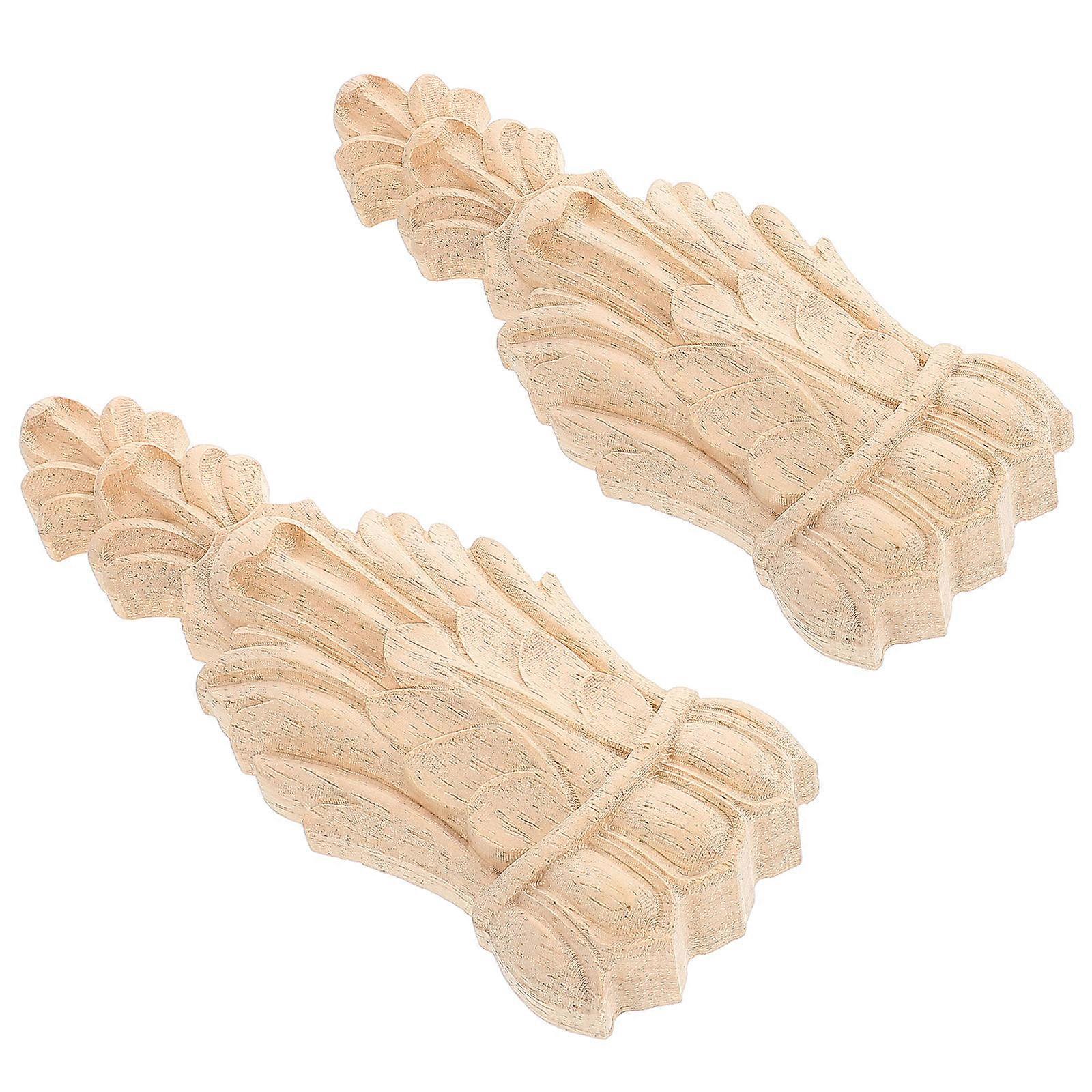 Decorative Carving Wood Corbel for Decoration 2Pcs European Style Corbels