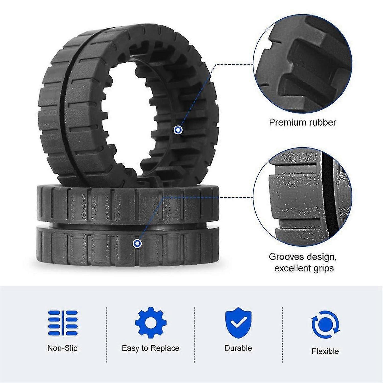 Non-Slip Replacement Wheel Tires for M6 (6110)