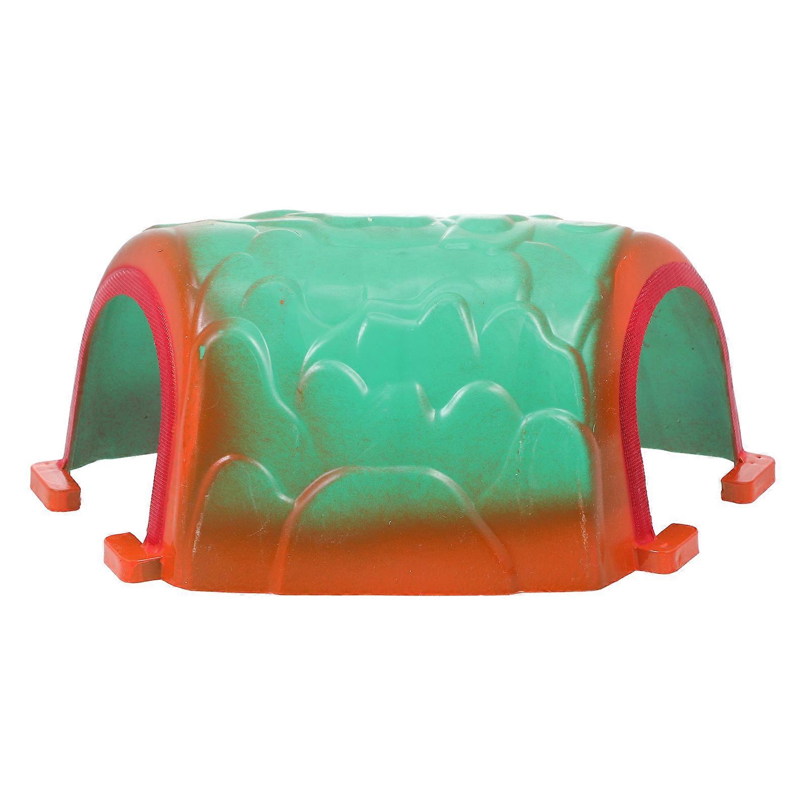 Green Railway Cave Model for Decoration Use ABS Tunnel Toy