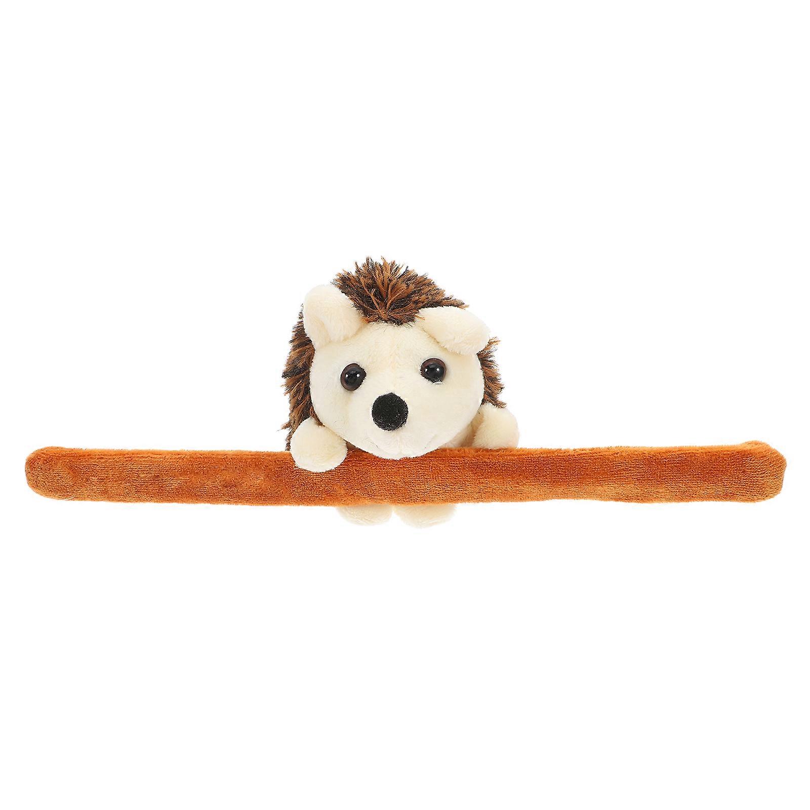 Assorted Color Plush Hedgehog Slap Bracelet for Kids Party Favor 5Pcs