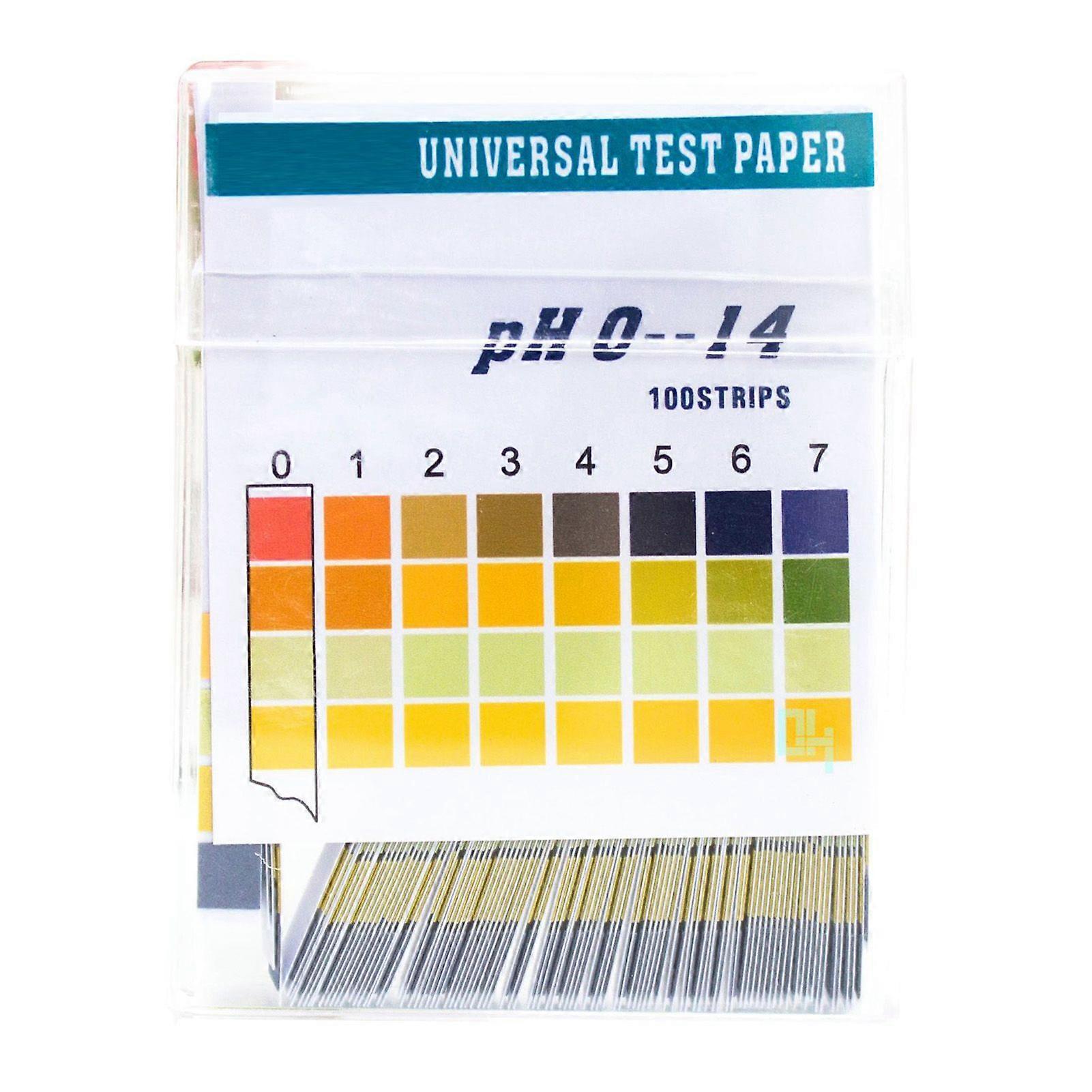 2 Pack of PH Paper Professional Measurement Test Strips for Daily Life Industrial with Plastic Box