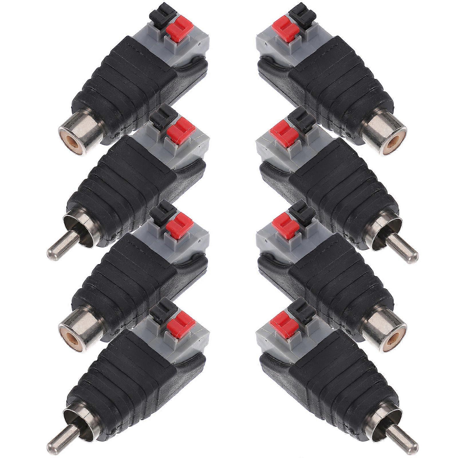 Speaker Wire to Rca Adapter Connector for 40Pcs Car Audio Equipment