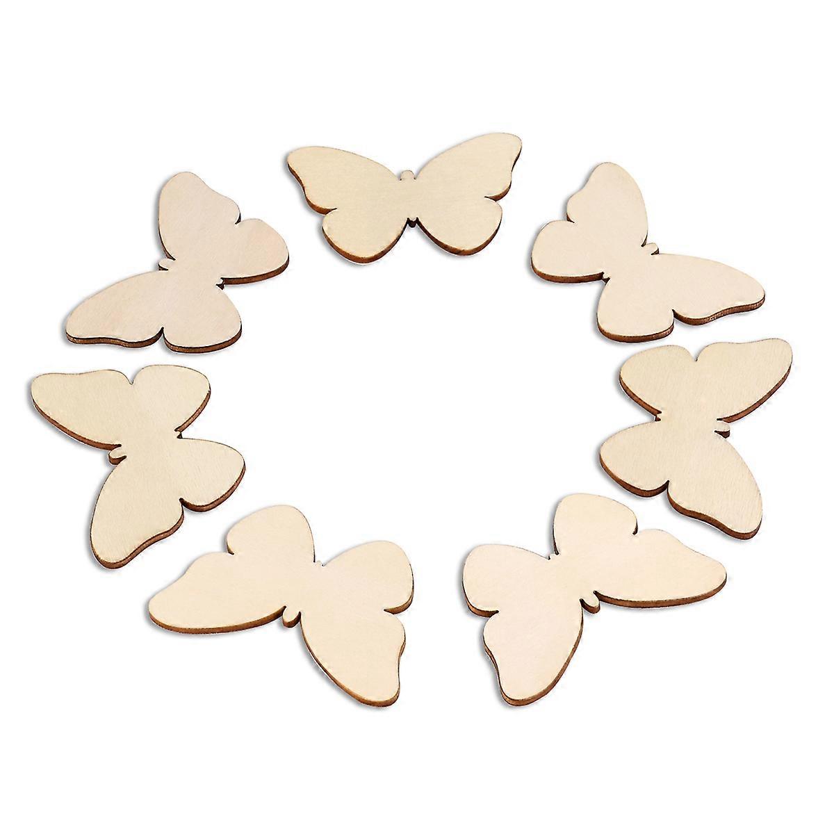 Log Discs Butterfly Cutout for Art Projects 3Pcs Tinksky Collection