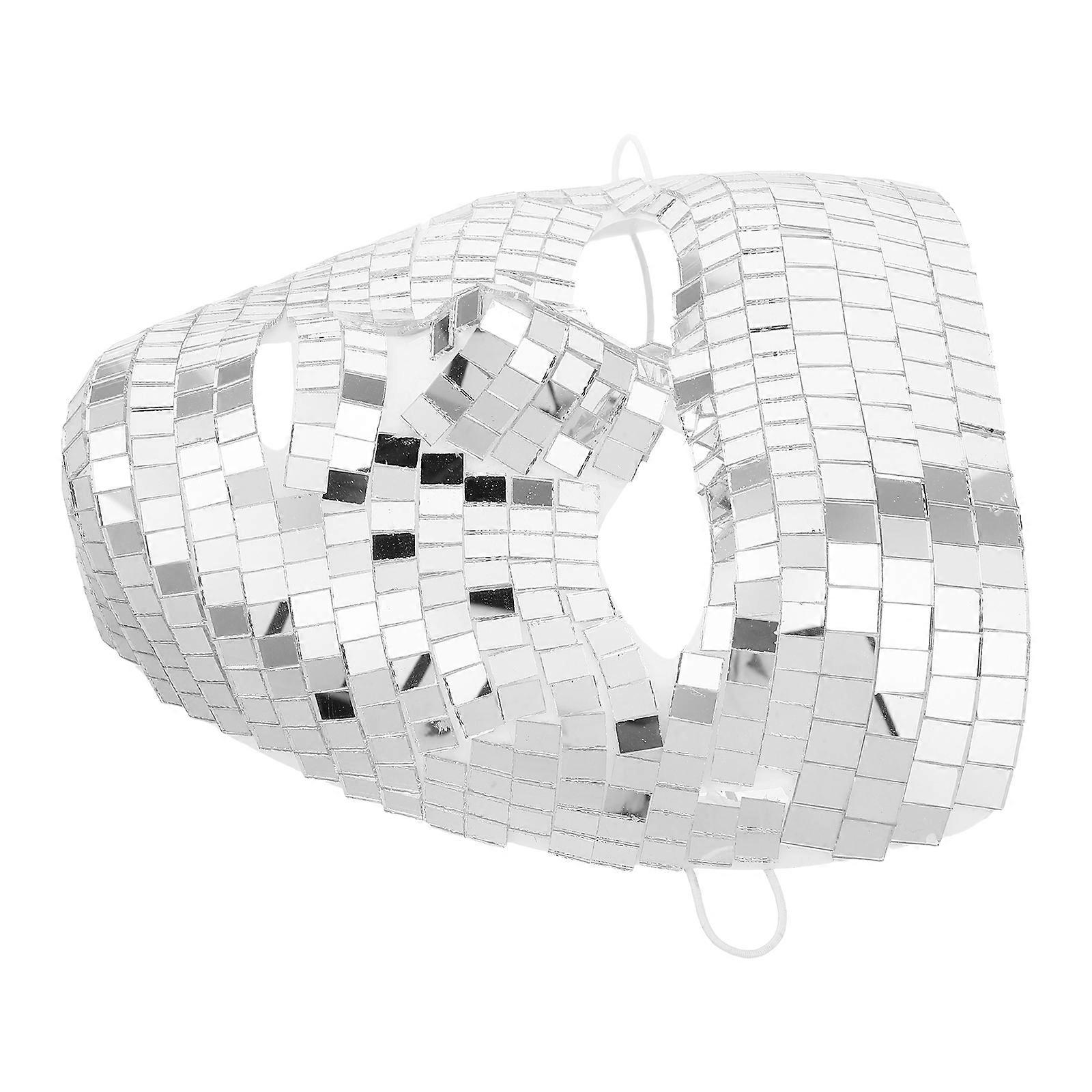 4Pcs Disco Mask Full Face Costume Mask for Glitter