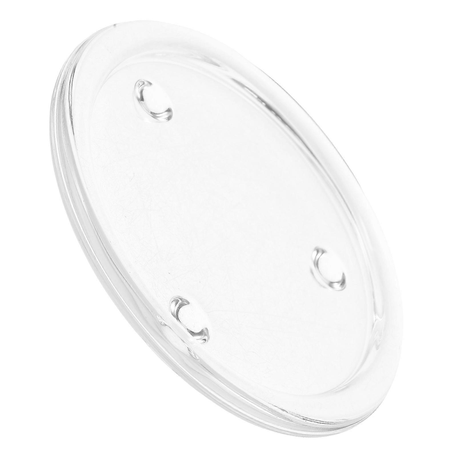 4Pcs Glass Tray Candle Holder for Aromatherapy Use Transparent Base