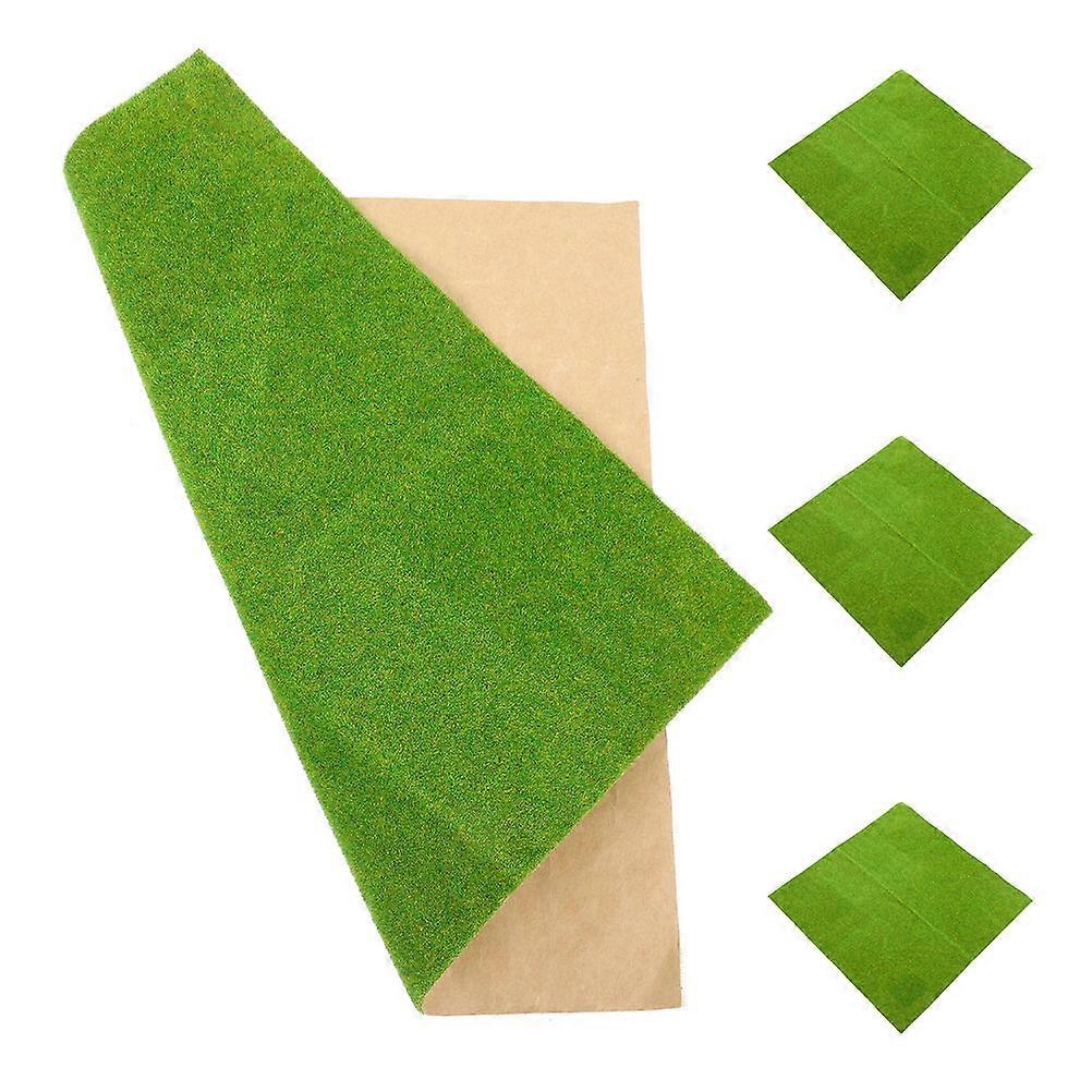 Sand Table Grass Mat DIY Artificial Grass Turf for Decoration 20Pcs
