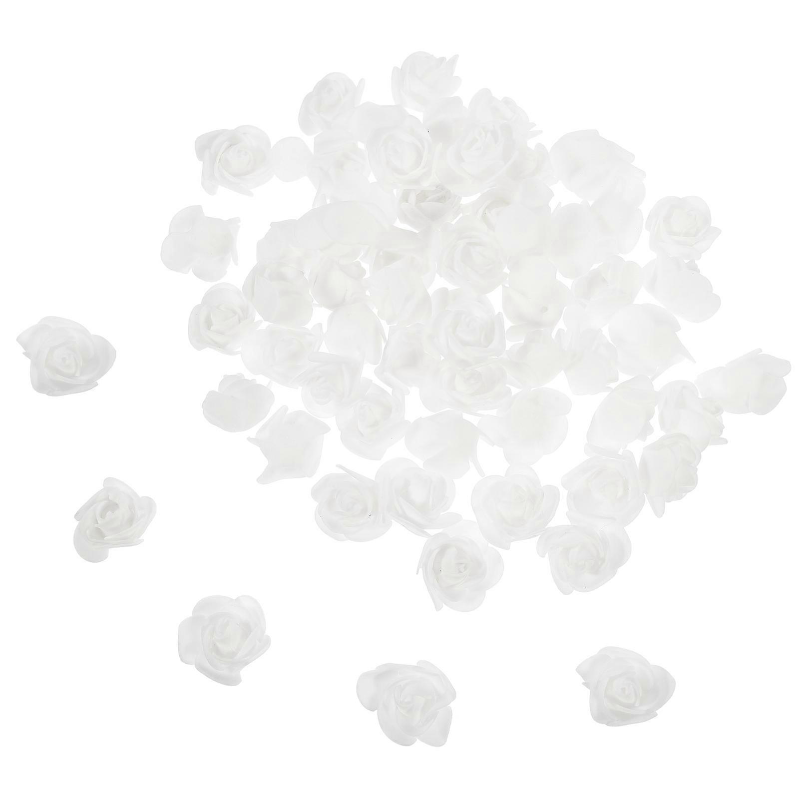 White Foam Rose Head Artificial Rose Heads for DIY 400Pcs Crafts