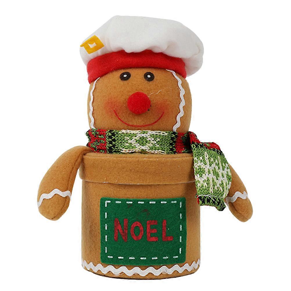 Christmas Box for Storage Use 2Pcs Gingerbread Man Shaped Packaging