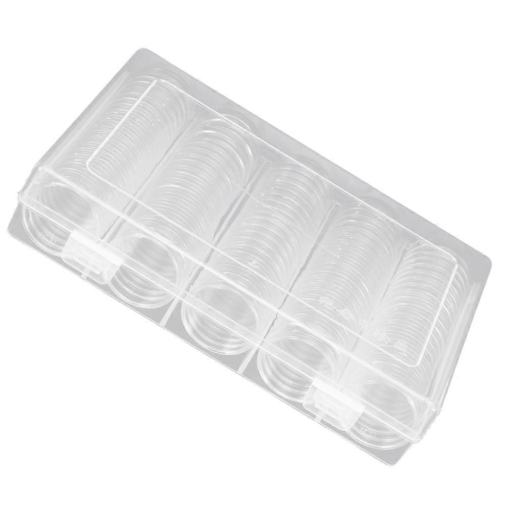 Clear Coin Storage Case 4 Sets Oxidation Resistant Coin Holders Gift Giving 6.48x4.13x1.30in