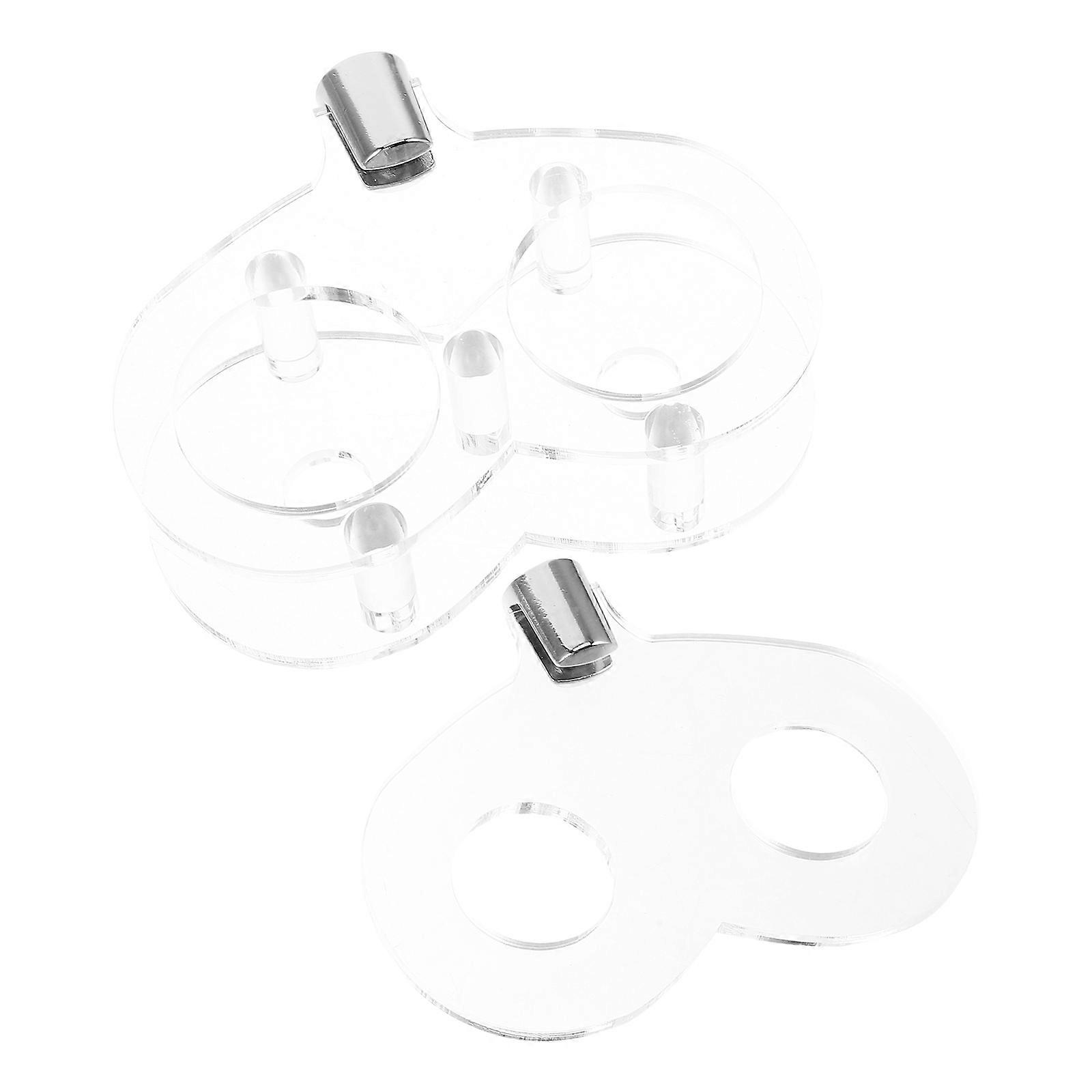 Acrylic Sword Display Shelf for 4Pcs Wall Mounted Sword Holder