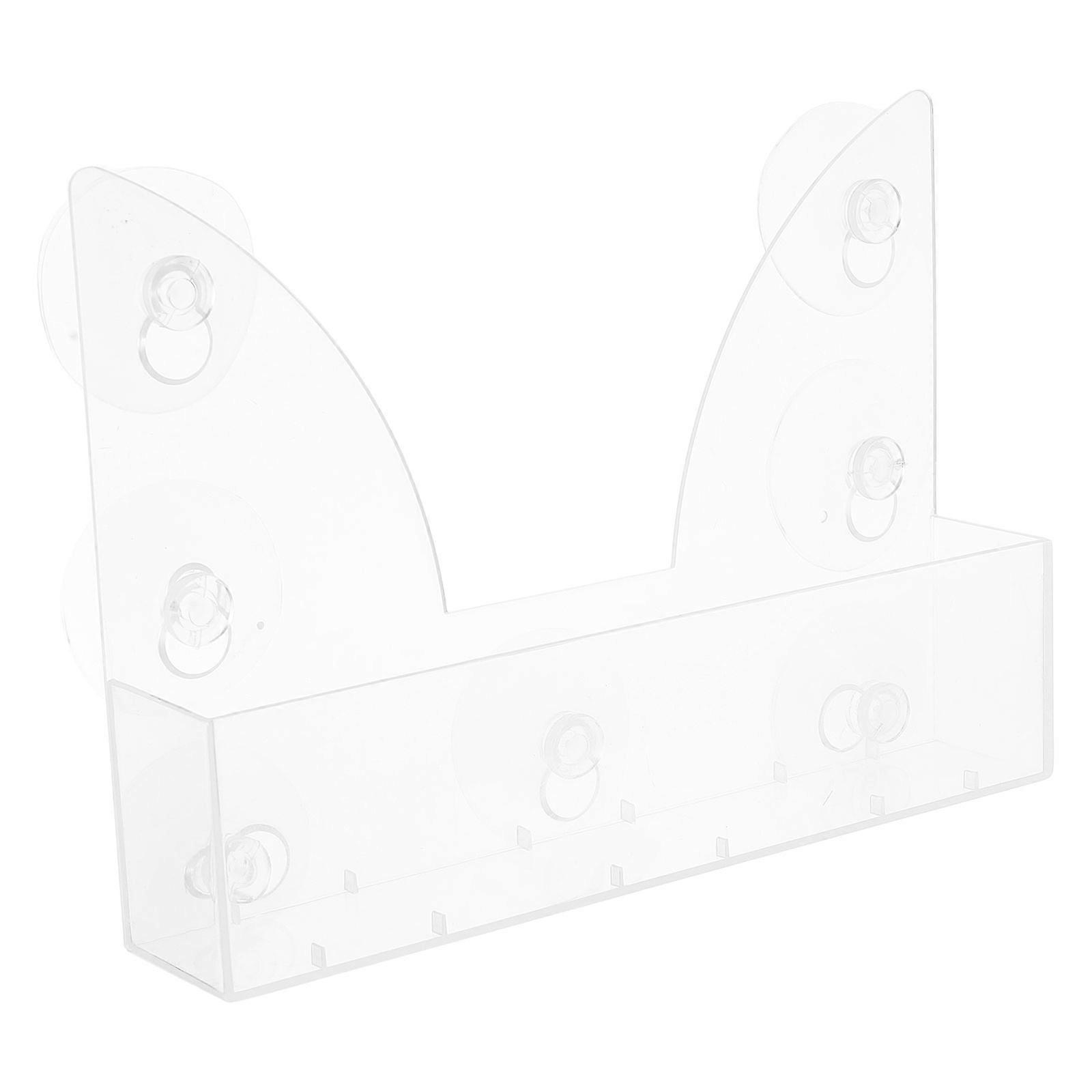 Acrylic Suction Cup Refrigerator Organizer Rack for Spice Storage 2Pcs