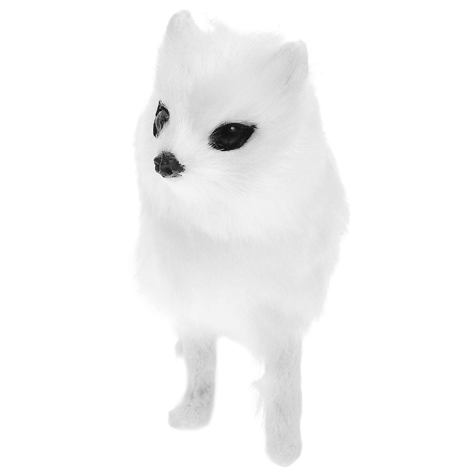 Simulated Fox-Style Model Fox Statue for Decor 5Pcs Decorative Animal Figurines