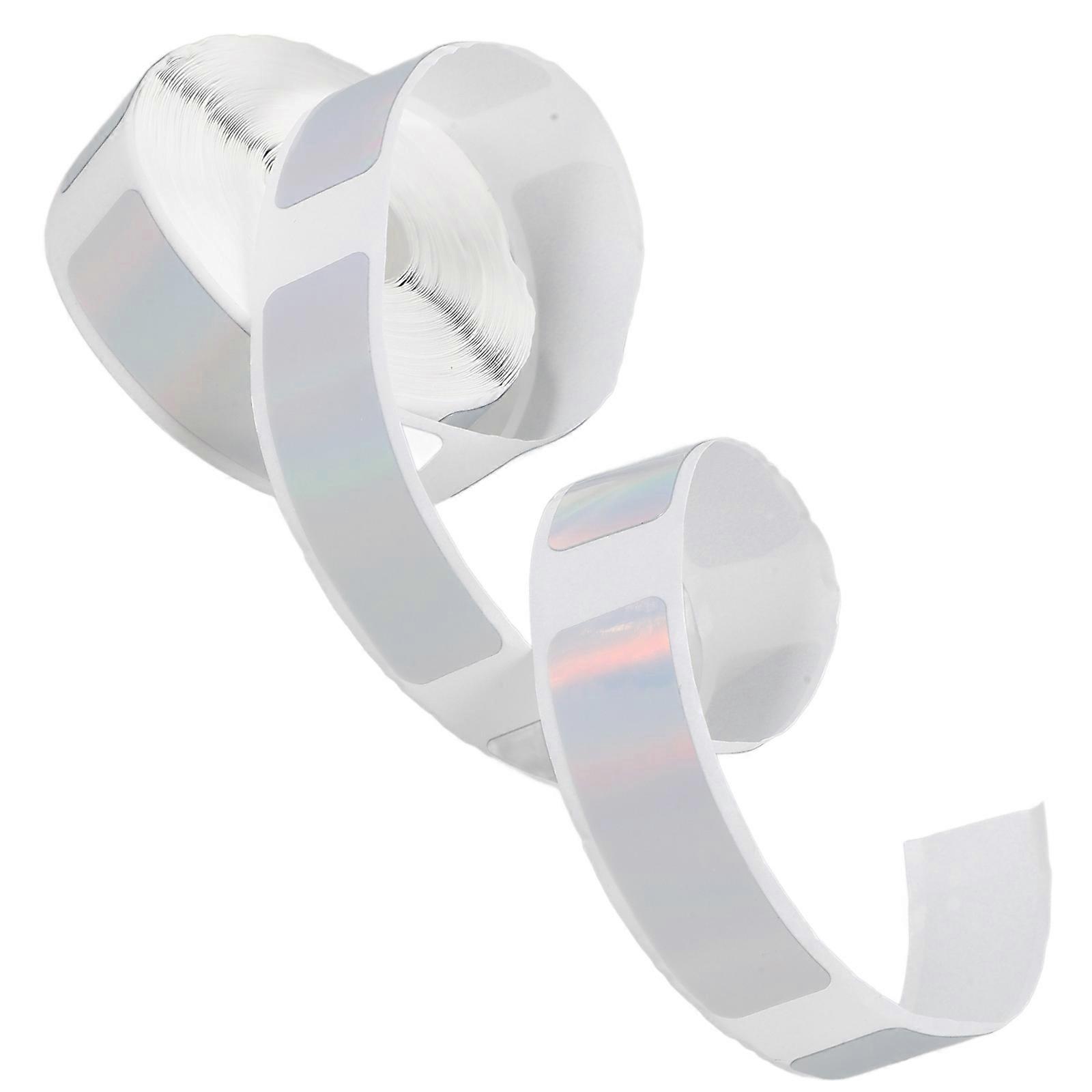 2 Rolls Of Silver Thermal Labels Suitable For Logistics Daily Use Featuring Thermal Printing And Rectangular Design