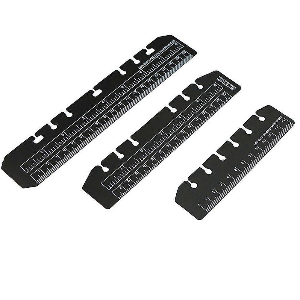 Separator Ruler For Books Reference Guide Plastic Ruler A5 A6 A7 Sizes Office Use Stationery Accessory 3Pcs