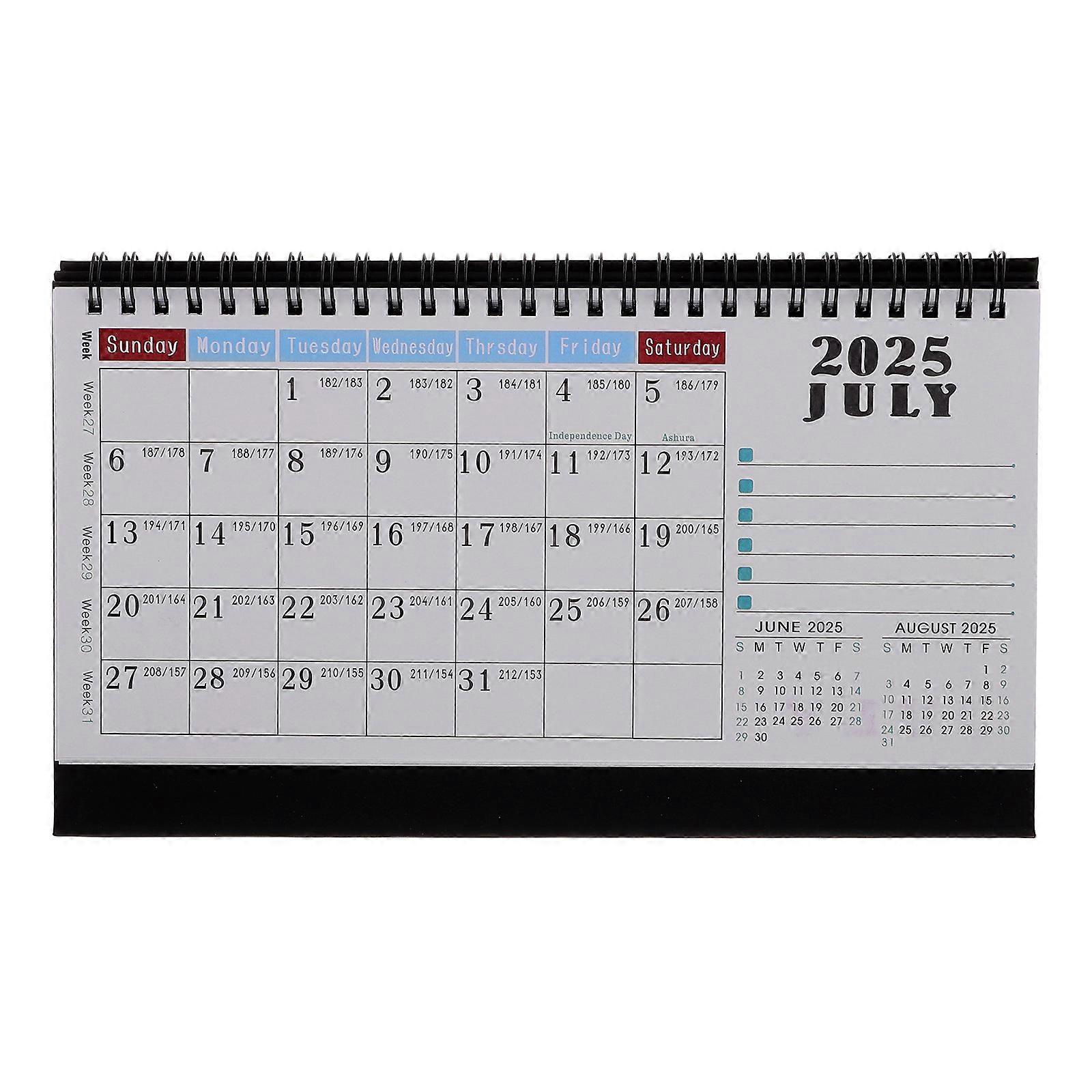 2026 English Desk Calendar for Office Use with Minimalist Design 18 Month