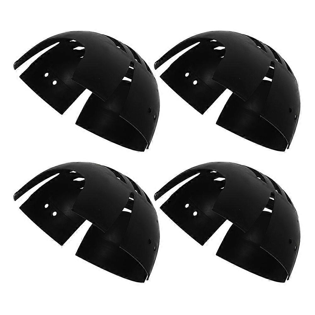 Baseball Bump Cap Insert for Head Protection 4Pcs Lightweight Durable Black Plastic