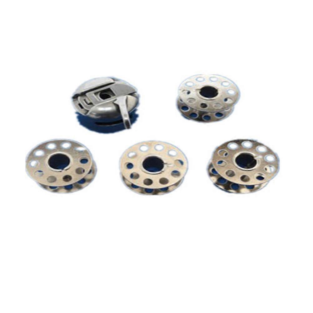 Sewing Machine Bobbin Case Durable Metal Bobbin Case for Home Use Includes 4 Bobbins