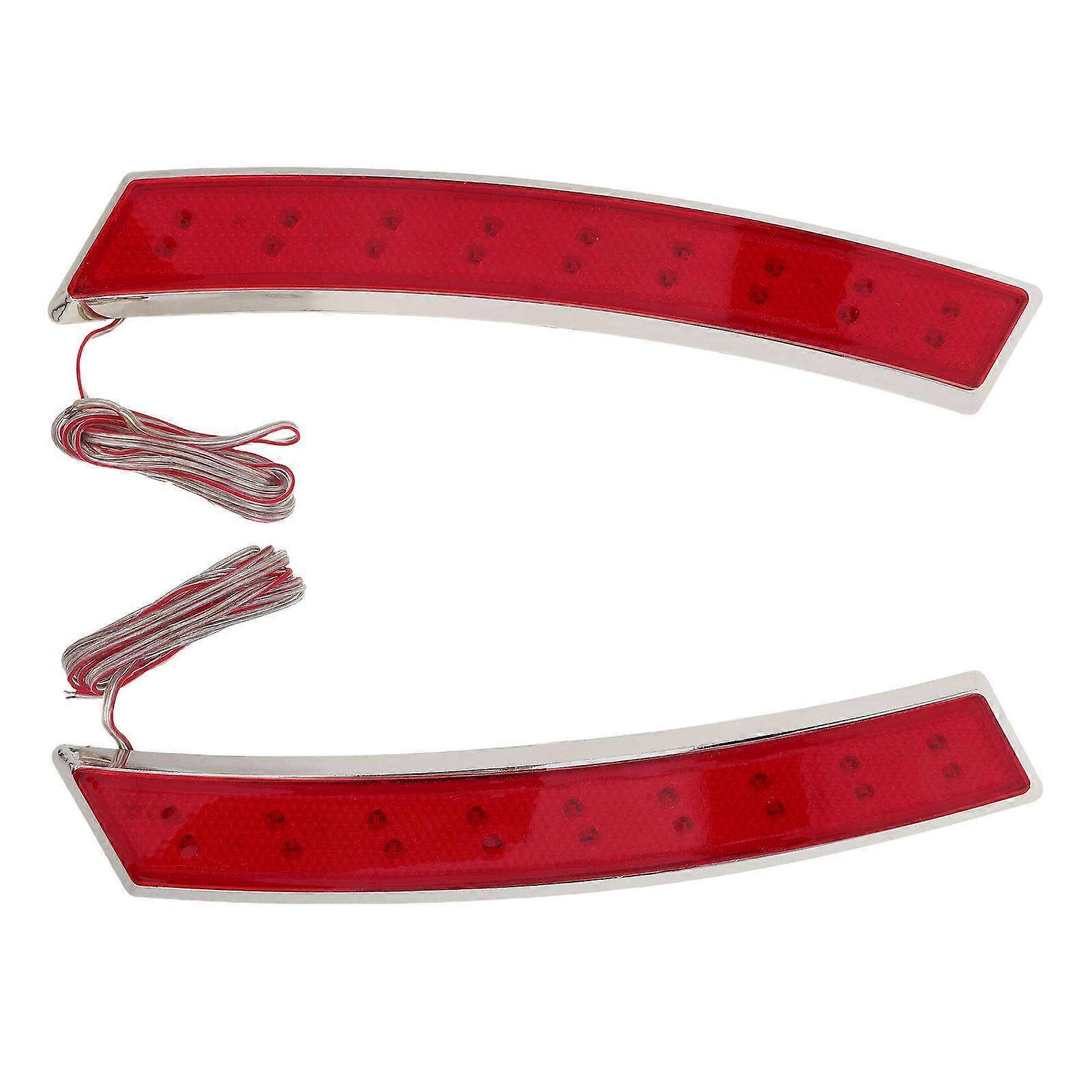 Car Side Lamp Night Driving Visibility Decorative Dynamic Appearance Alloy 2Pcs