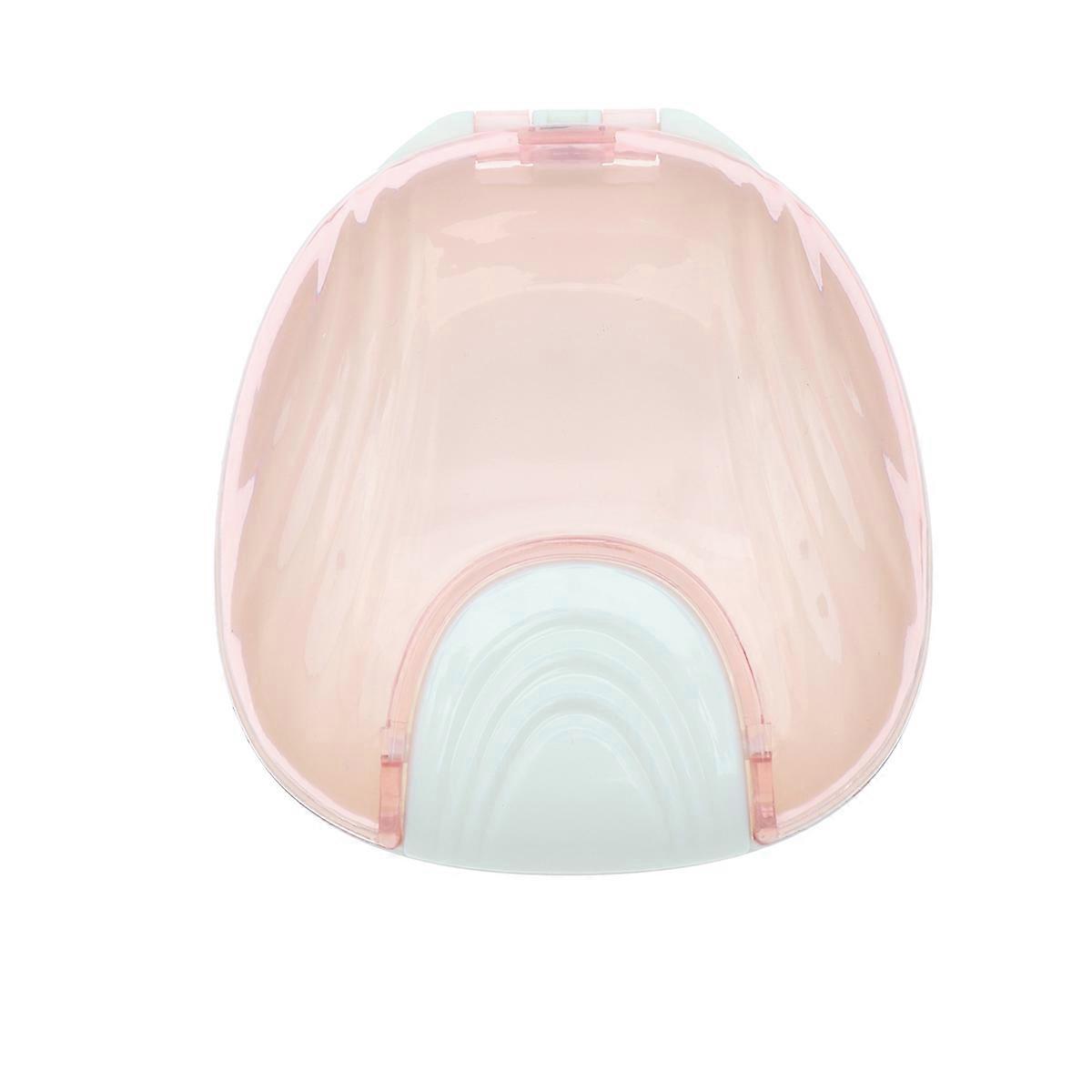 Plastic Storage Box for Teeth Dental Braces Holder for False Teeth 3Pcs Pink