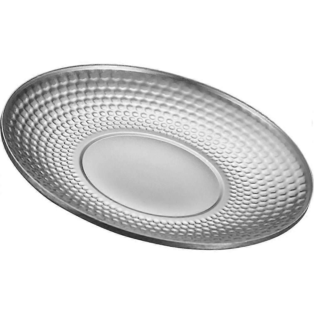 Fruit Plate Stainless Steel Camping Dinnerware for Kitchen Use 4Pcs Set