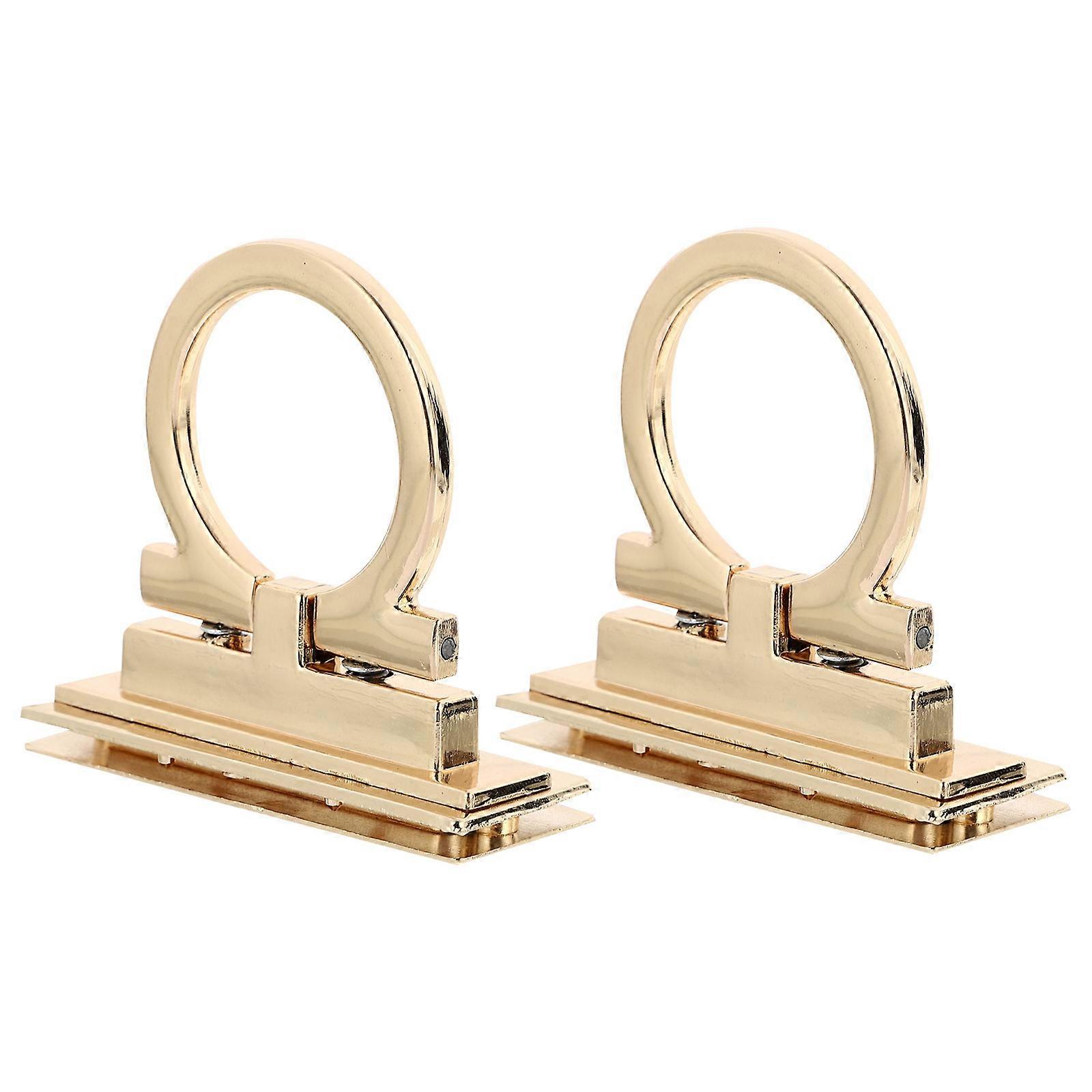 Zinc Alloy Hardwares Locking Mechanism For DIY Users Handbag Accessories 4 Pcs Cow Nose Design