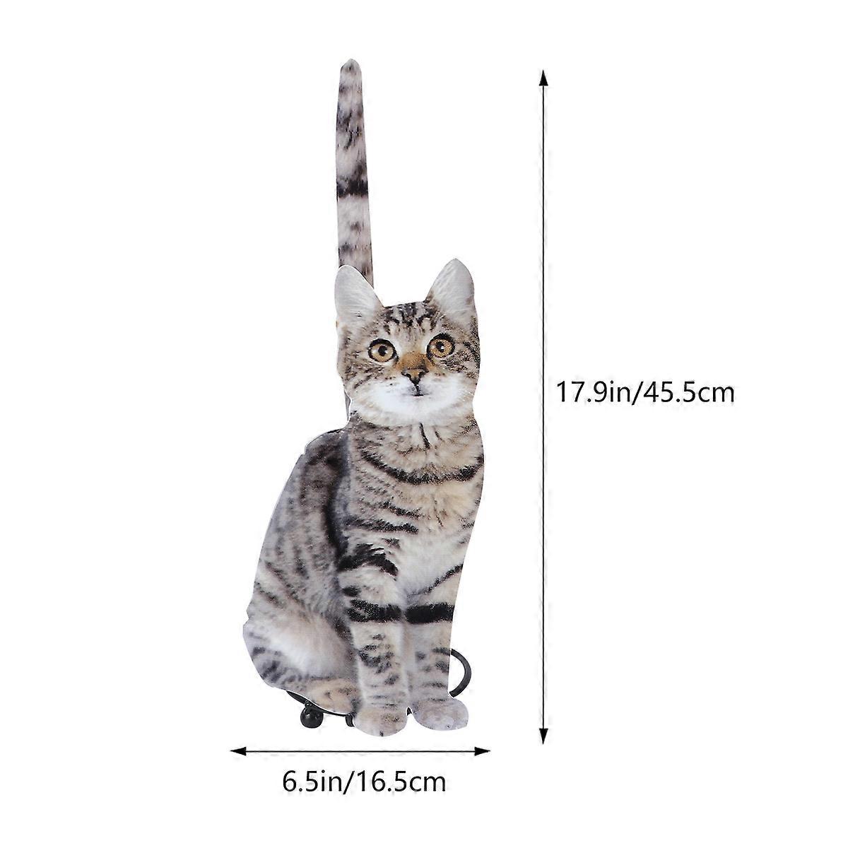 Paper Towel Stand Iron Roll Paper Shelf Dark Grey Cat Shape Modern Design Home Users 1Pcs