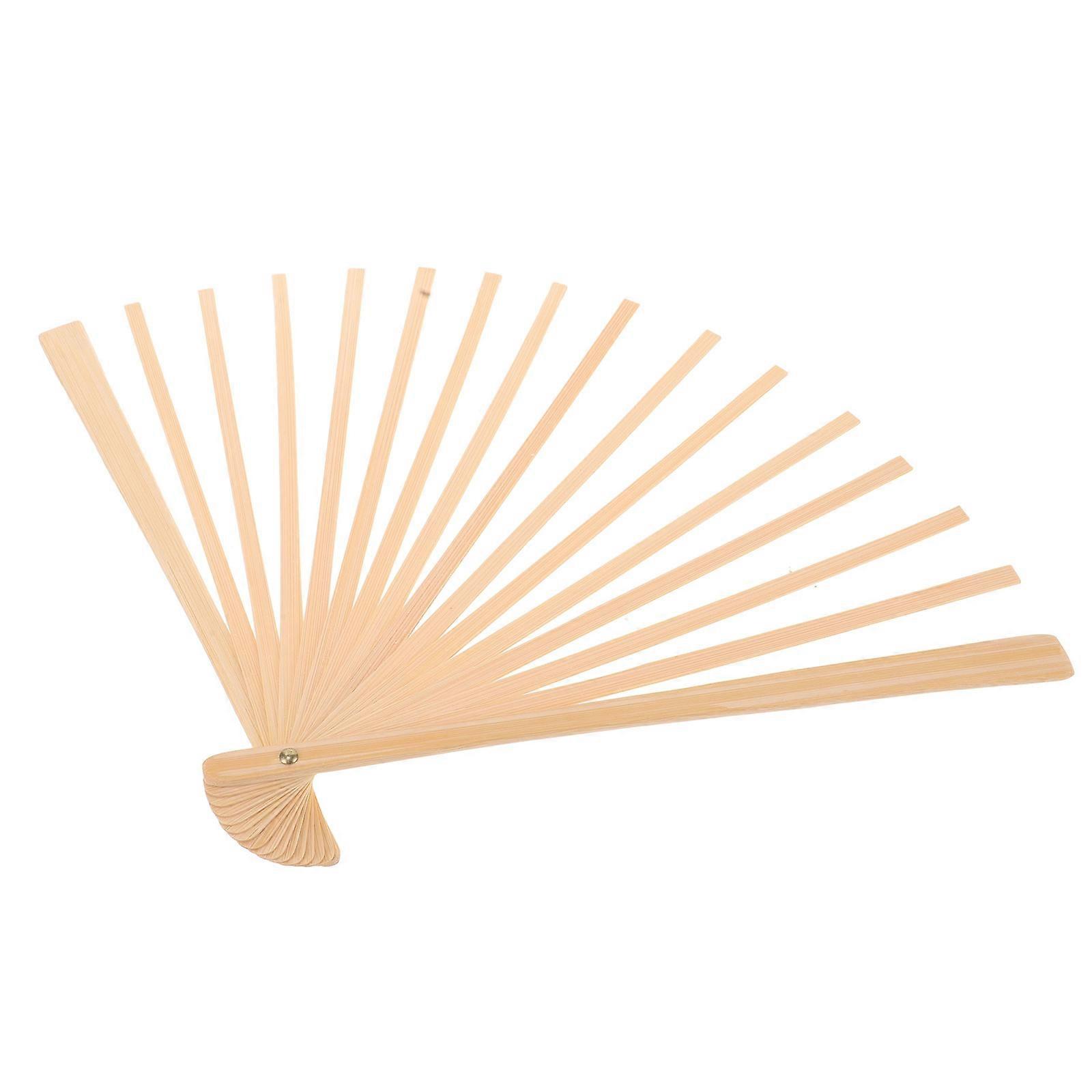 Handheld Fan Frame for Fan Making Material 5Pcs Portable Bamboo Frame