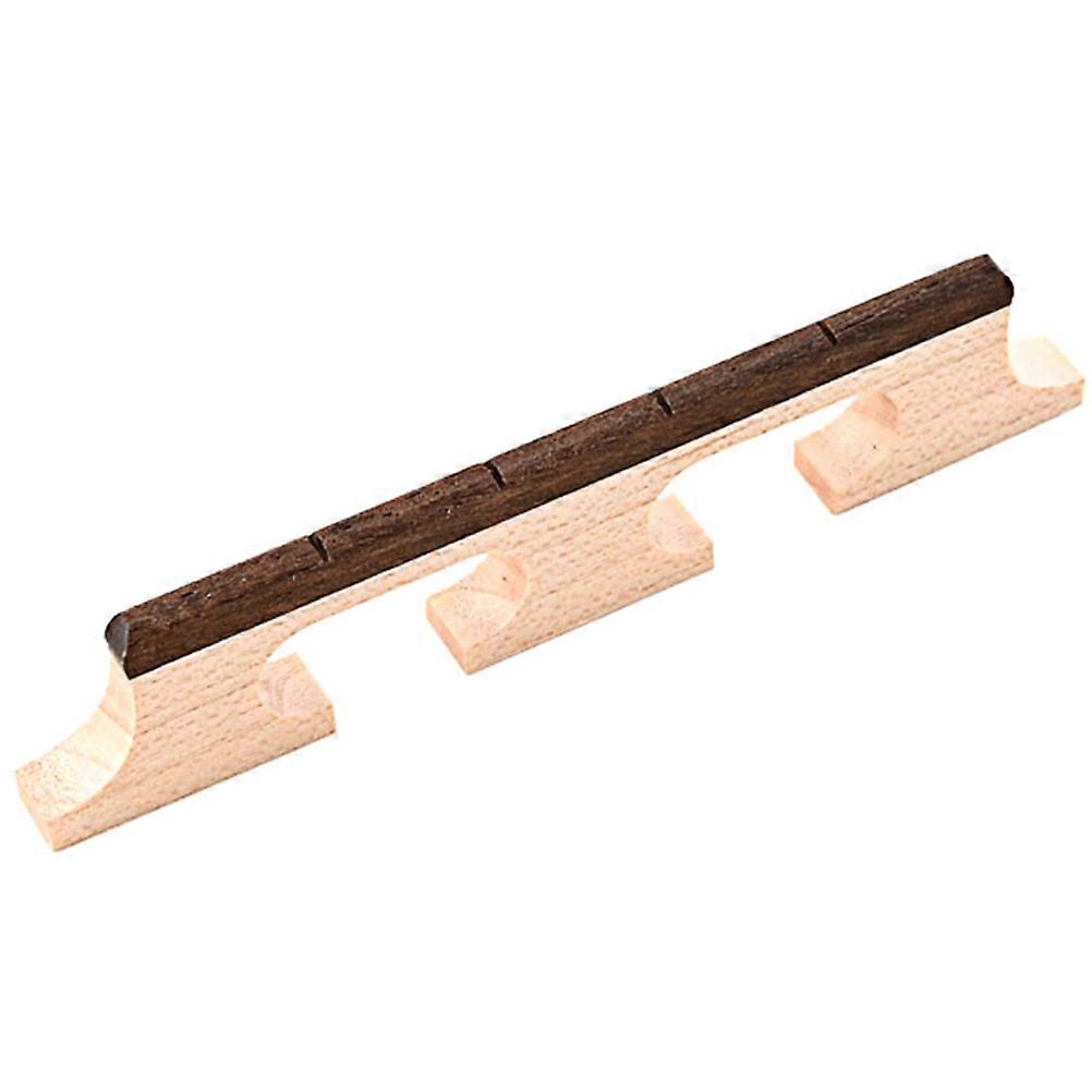 Professional Banjo Bridge Replacement 3Pcs Wood Bridge for 4-String Banjo