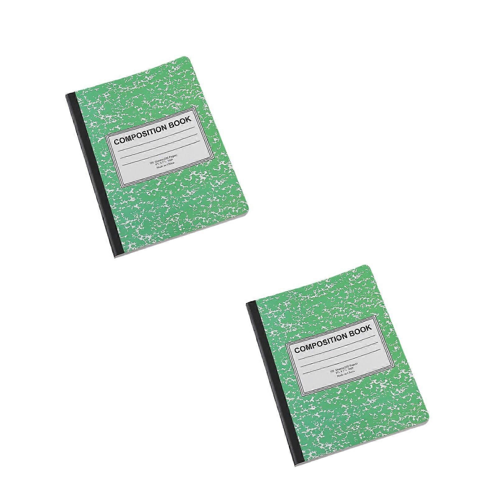 Generic Clearance Fresh Sty-le 2pc Sewn Composition Notebook, College Ruled, Sturdy Binding, Compatible with college & school use
