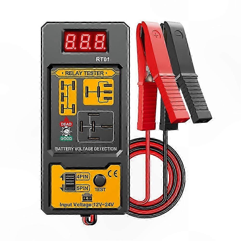Vehicle Relay Analyzer for 12-24V Systems with 4/5 Pin Socket Compatibility