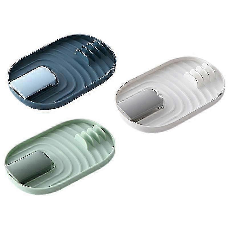 3-Piece Multifunctional Spatula Pot Lid Holder - Practical Rack for Kitchen Utensils
